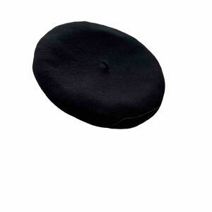 Beret Womens 100% Wool Black Basque Beret Authentique Hat Vintage 59/9.5‎ Width